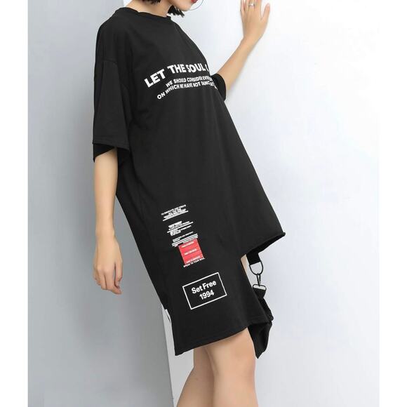 Retro New with tags - NWT Ellazhu long retro short sleeve t-shirt. - Picture 1 of 9
